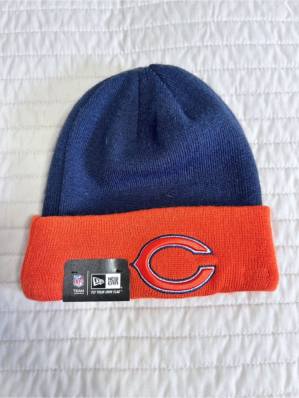 NWT New Era Chicago Bears NFL Two Tone Cuffed Knit Beanie OSFA Football tailgate